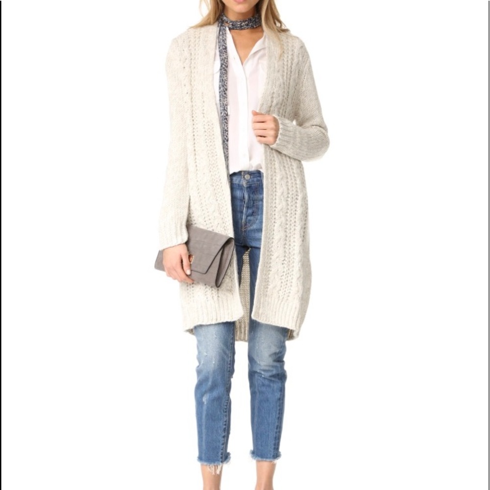 Cupcakes & Cashmere Cable Knit Cardigan Sweater